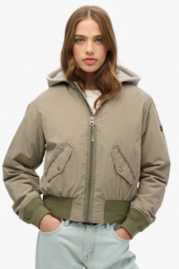 Superdry: Hooded MA1 Bomber Jacket