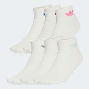 Kids 6PK Ankle Socks | Pink/Scarlet/Green/Yellow