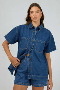All About Eve: Simi Denim Shirt | Heritage Blue