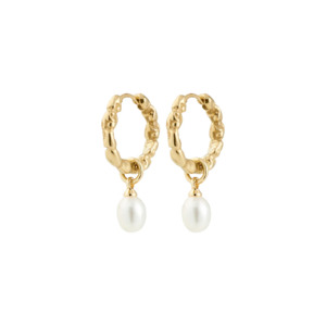 Shift Pearl Earrings | Gold Plated