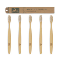 Frontpage: Adult Bamboo Toothbrush - 5 Pack
