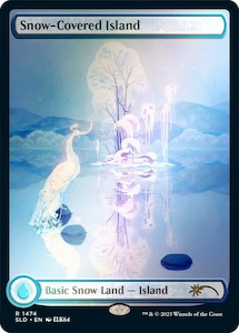 High End: Snow-Covered Island (1474) (Rainbow Foil) [Secret Lair Drop Series]