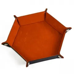 Dice Accessories: Folding Hexagonal Dice Tray | Orange