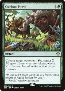 Commander 2020: Curious Herd [Commander 2020]