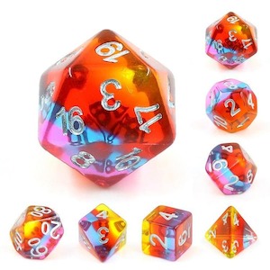 Hd Dice: RPG Dice | "Margaritaville" | Set of 7