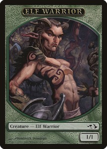 Duel Decks: Elf Warrior Token [Duel Decks: Elves vs. Goblins Tokens]