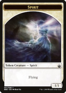 Battlebond: Spirit Token [Battlebond Tokens]