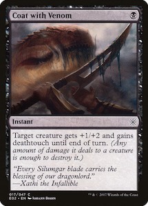 Explorers Of Ixalan: Coat with Venom [Explorers of Ixalan]