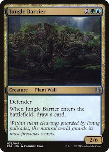 Explorers Of Ixalan: Jungle Barrier [Explorers of Ixalan]