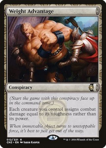 Conspiracy: Weight Advantage [Conspiracy: Take the Crown] Foil