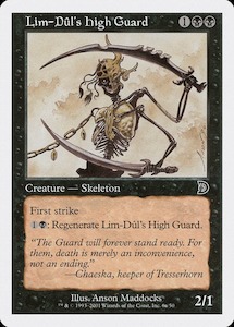 Deckmasters: Lim-Dul's High Guard (Holding Sword) [Deckmasters]