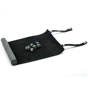 Dice Boxes: Foldable Dice Mat & Case | Black (A11)