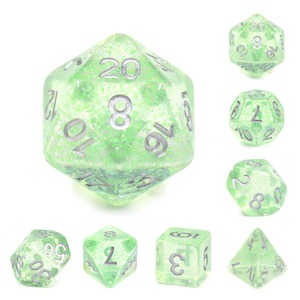 Hd Dice: Polyhedral Dice Set | Acrylic | "Light Refreshment" | Set of 7 (D0152)