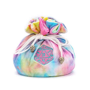 Dice Accessories: Dice Bag | Multipocket Rainbow Flannel (A06)