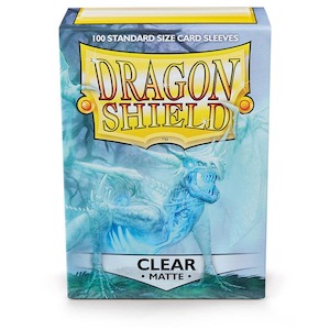Dragon Shield | Standard Size Sleeves | 100ct | Clear (Matte)