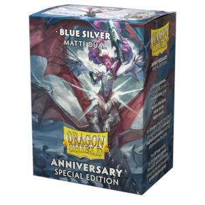 Dragon Shield | Standard Size Sleeves | 100ct | Blue/Silver: 25th Anniversary Ed&hellip;