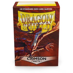Dragon Shield | Standard Size Sleeves | 100ct | Crimson (Matte)