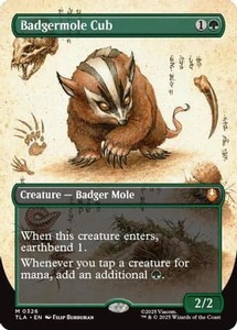 Badgermole Cub (Borderless) |  Foil (326) [Avatar: The Last Airbender]