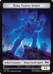 Bulk Mtg Singles In Stock: Ninja Turtle Spirit // Food Double-Sided Token |  (3 // 8) [Teenage Mutant Ninja Turtles]