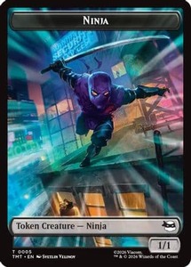 Bulk Mtg Singles In Stock: Ninja // Mutagen Double-Sided Token |  (5 // 9) [Teenage Mutant Ninja Turtles]