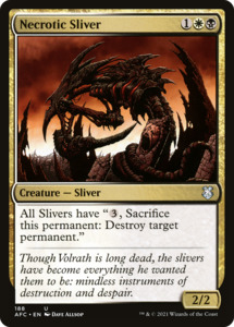 In Stock Slivers: Necrotic Sliver [Dungeons & Dragons: Adventures in the Forgotten Realms Commander]