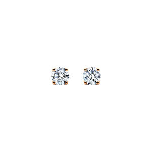 Aurora Collection: Aurora Natural Diamond Studs Rose Gold
