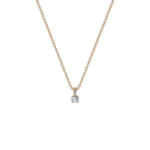 Aurora Collection: Aurora Diamond Necklace Rose Gold