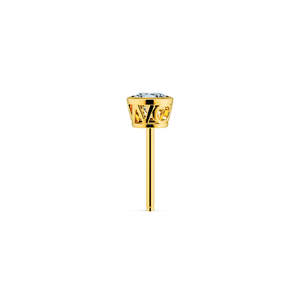 Jewellery: World Diamond Studs Gold