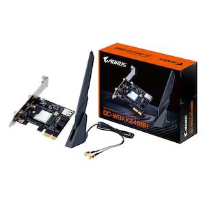 Gigabyte AORUS GC-WBAX2400R Dual-Band AX2400 + Bluetooth 5.3 PCI-E Wi-Fi 6E Adapter