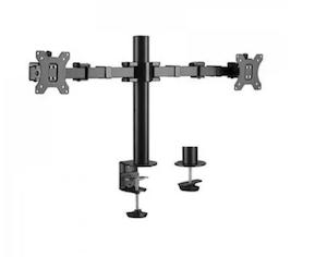 Monitor Stands: LUMI BT-DTM33-C024 Dual Monitor Steel Articulating Monitor Stand 17" -32"