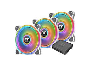 Thermaltake Riing Quad 12 Premium Edition A-RGB  Fan - White (3 Fan Pack)