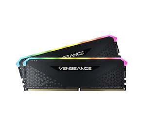 Corsair VENGEANCE RGB RS 32GB 3200MHz C16 DDR4 (2X 16GB) RGB Desktop Gaming Memory - Black