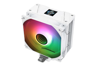 Thermalright Assassin Spirit 120 Vision ARGB White CPU Cooler - 1.5" 240p LCD Display