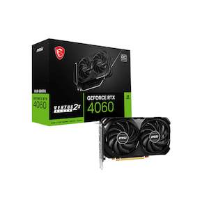 Graphics Cards: MSI NVIDIA GeForce RTX 4060 VENTUS 2X BLACK 8G OC 8GB OC GDDR6 Graphics Card