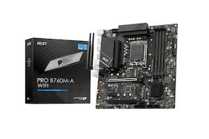 Motherboards: MSI PRO B760M-A WIFI DDR5 mATX Motherboard