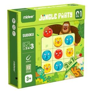 Generaltoys: Mideer Jungle Party – Magnetic Sudoku Puzzle Game (Level 1)