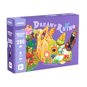 Mideer Dreamy Rhino Irregular Puzzle – 280 Pieces