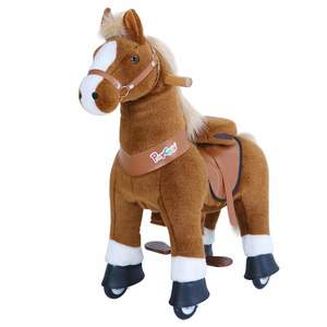 Over 200: PonyCycle Ride On Light Brown Horse Medium Size
