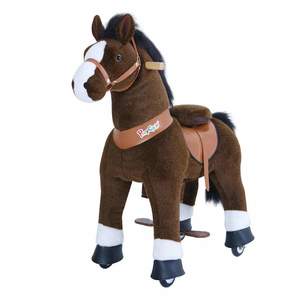 Over 200: PonyCycle Ride On Dark Brown Horse Small Size