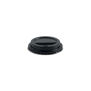 Products: Lid for 6 8 10 & 12oz (80mm) BioPak Cup PS Black 1000 pcs