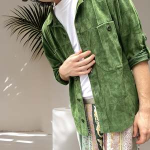 Sale: La Vitesse Suede Shirt Size Small