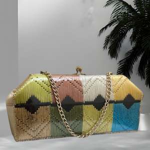 Vintage Raffia Handbag