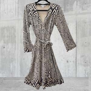DVF Silk Wrap Dress Size 8