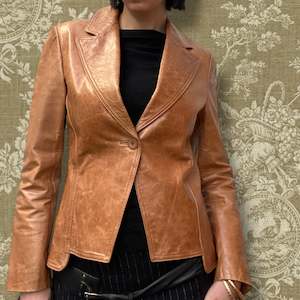 Felix Leather Blazer Size 6-8