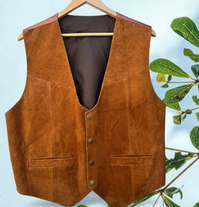 New: Chase Suede Western Vest Size L