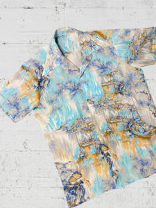 Geoff Water Colour Boat Shirt Small