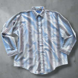 Menswear: Bradley Stripe Button Up Shirt Size XL