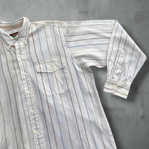 Menswear: Jules Stripe Button Up Shirt Size L