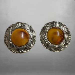 Retro: Amber 80’s Earrings