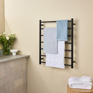 Straight Round Towel Warmer 7 Bar Ladder